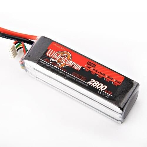 1pcs Wild Scorpion Lipo Battery 14.8V 2800mAh 30C 4S For RC Quadcopter Drone Helicopter Car Airplane