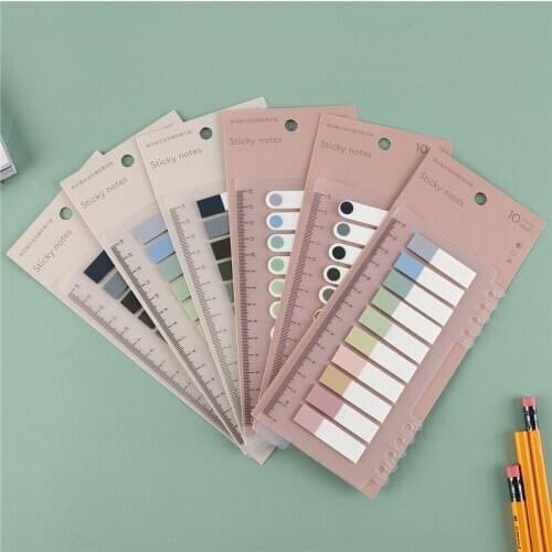 PET Flags Tabs Page Markers Paper Index Creative School Supplies Bookmark Sticky Notes Office Supplies Stationery