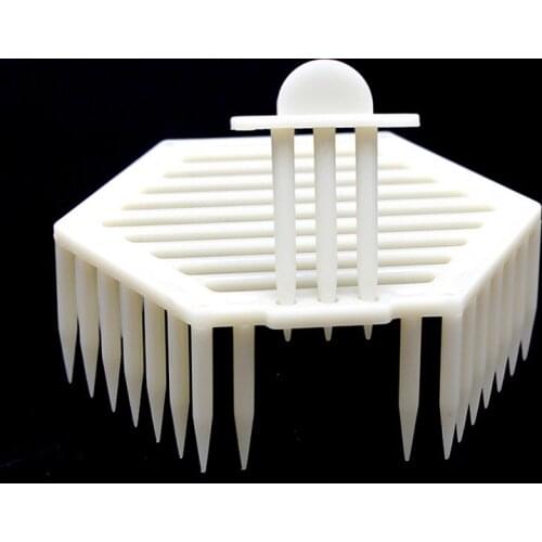 10pcs Multi functional hexagonal queen bee cage Queen bee cage Queen of savings Beekeeping tools Plastic queen bee cage