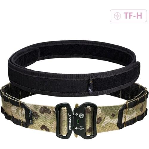 NEW 2 inch Quick Release Metal Buckle MOLLE Tactical Belt Combat Hunting S / M / L