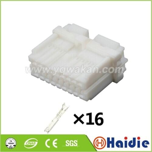 2sets auto 16pin auto plastic plug MG 653019 wiring harness cable unsealed connector MG653019