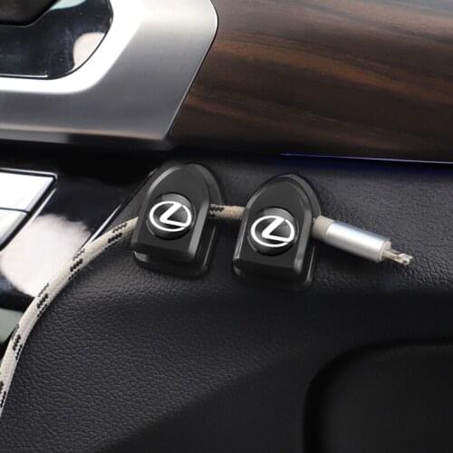 2pcs Car Styling Self Adhesive Mini Storage Hooks Accessories For Lexus Fsport GX460 ES IS LS GS GX Ct200h LX NX RX UX