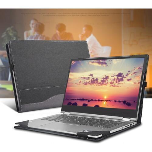 Laptop Case For Lenovo Flex 6 14" Laptop Sleeve For Lenovo 2018 Flex 6 14IKB 14" FHD Patchwork PU Leather Protective Cover Gifts