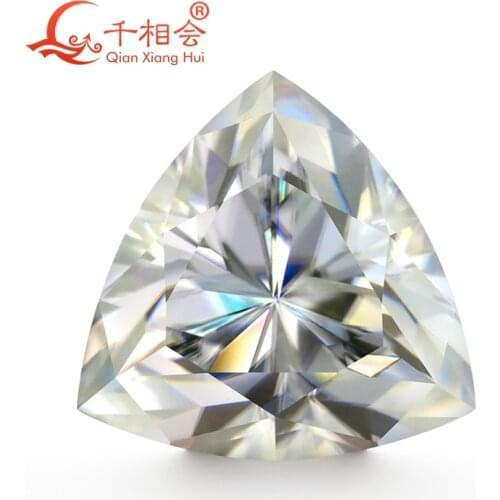 DF GH IJ color white trillion shape Sic material moissanite loose gem stone qianxianghui
