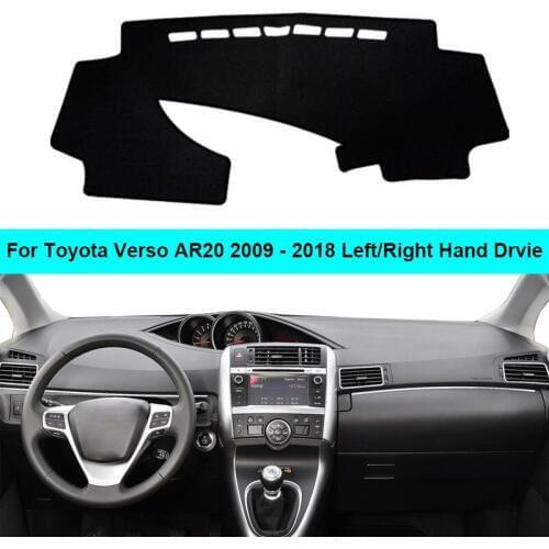 2 Layer Car Dashboard Cover Carpet For Toyota Verso AR20 2009 -2013 2014 2015 2016 2017 2018 LHD RHD Dash Mat Cushion Anti-sun