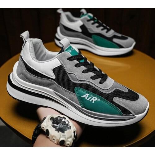 Casual Shoes High quality Breathable Sneakers Men Height Trainers Fashion Platform Shoes Lace-up Chaussure Homme Large Size