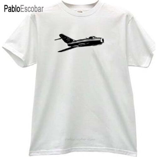 Summer cotton t-shirt men brand tshirt Mig 15 Russian Aircraft T-shirt male top tees fashion euro size