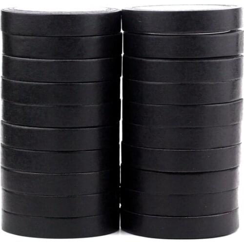 NEW 20pcs/Lot Decorative Right Black and White Solid Color Washi Tapes DIY Bullet Journal Adhesive Masking Tape Cute Papeleria