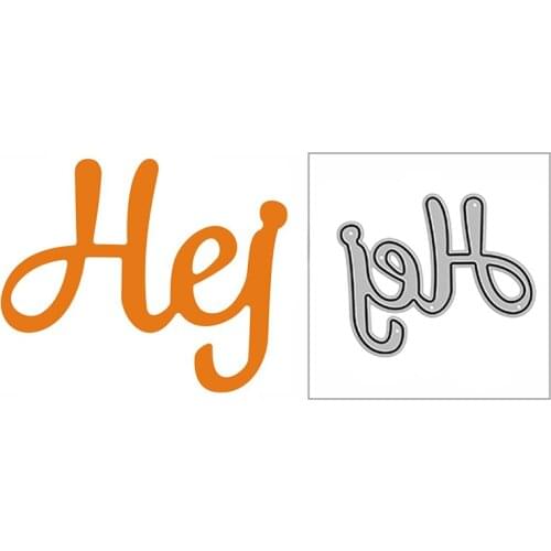 New Hello Swedish Word Craft Embossing Mold 2021 Metal Cutting Dies for DIY Decorative Scrapbooking Album Card Making No Stamps