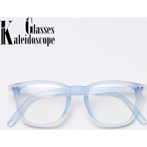 Jelly Colored Glasses Frames Female Rice Nail Plain Glasses Women Men Rubber Paint Myopia Optical Glasses Frame Male Blue Green