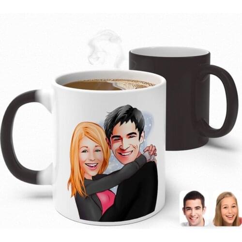Personalized Valentine Caricature Of Magic Mug Bardak-88