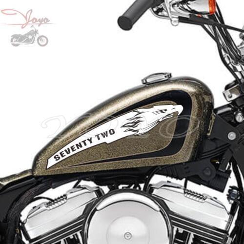 Custom Letters Decals Eagle Head Logo Sticker Gas Tank Stickers Vinyl Decal For Harley Sportster XL1200V 72