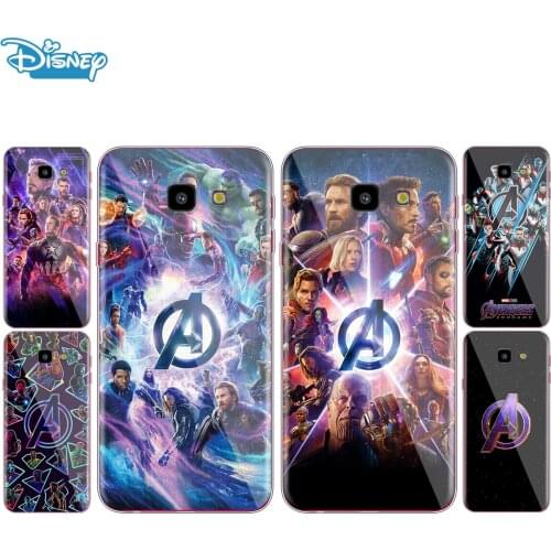 Transparent Cover Marvel Avengers Logo For Samsung Galaxy J8 J7 J6 J5 J4 J3 J2 Duo Prime Plus Core 2018 Phone Case