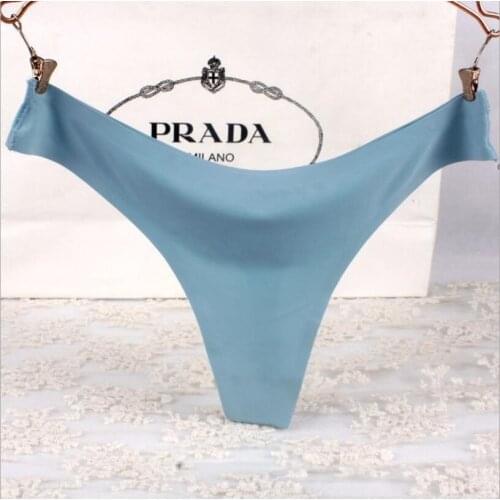 Hot Solid Colorful Sexy String Underwear Women Pink Underwear Thong Fashion Seamless Briefs Soft Brazilian Panties Sex S1360