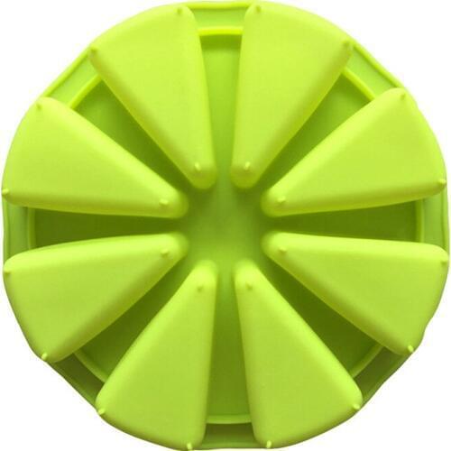 Silicone Mold Diy Cake Mold Baking Mold Rice Cake Silicone Cake Mold 8 Hole Orange Pizza Tray