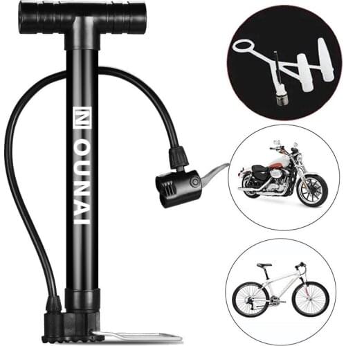 Bicycle Pump Manual Air PumpTire Inflator Mountain Bike Road Bike Pump Portable Mini Air Pump Blue Ball Toy Tire Valve Pump