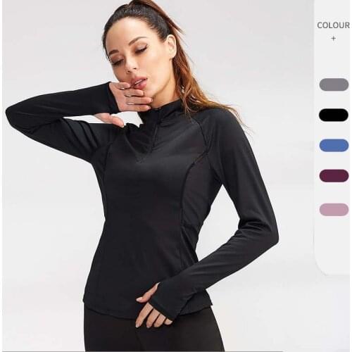 Women Running T Shirt Fitness Tight Long Sleeve Sport tshirt Training Shirts Gym Sportswear Quick Dry 92506