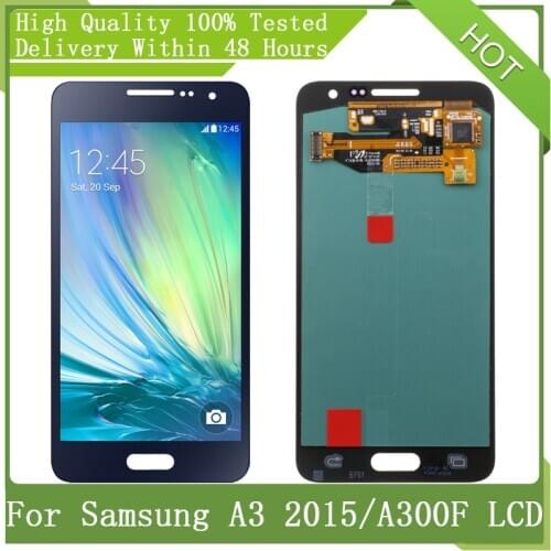 For SAMSUNG GALAXY 4.5'' Super AMOLED A3 2015 A300 A3000 A300F A300M A300H LCD Display Touch Screen Digitizer Assembly Parts