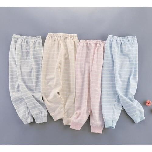 Winter Girls Summer Spring Autumn Boy Trousers Kids Children Clothing Cartoon Print Soft Clothes Baby For Sleep Pajama Pants
