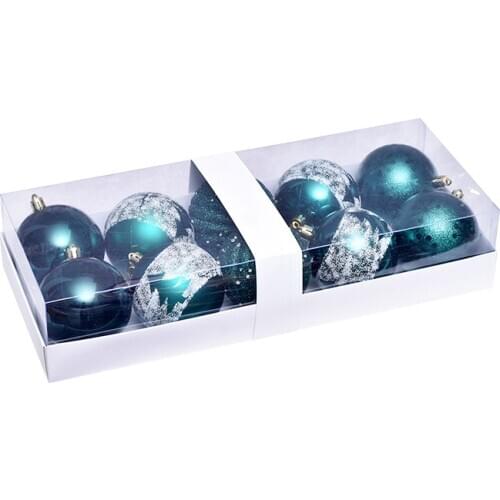 10pcs Christmas Tree Ball Decorations for DIY Xmas Party Wedding 8CM Ball Baubles Hanging Ornament for Home Christmas Decoration