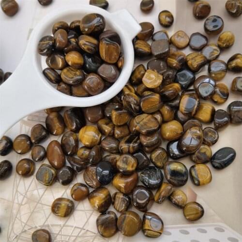 100g 9mm-14mm Tiger Eye Gravel Natural And Mineral Stones Chakra Meditation Runes Witchcraft Supplies Fish Tank Decor Gift