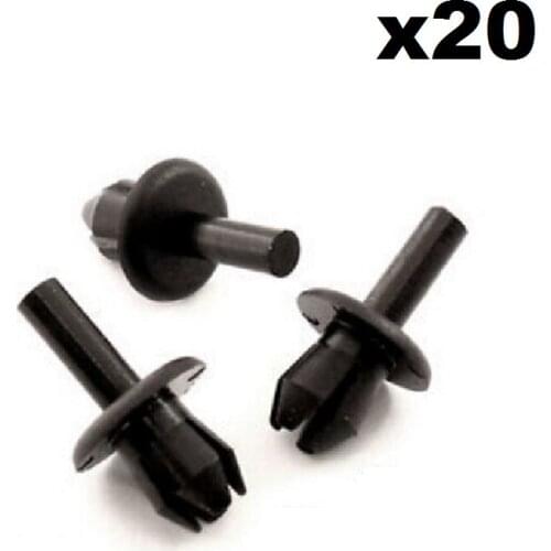 20x For SEAT Bumper, Splash Guard, Sill & Wheel Arch Lining Plastic Rivet Trim Clips