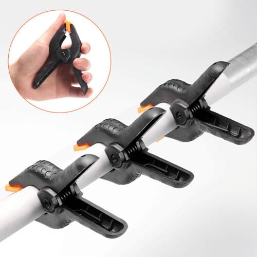 4PCs Adjustable Nylon Spring Clamps 2/3/4 inch Multi-function Strong Fixed Clip for Photography Background Photo Studio Backdrop