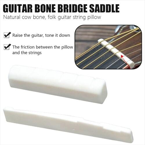 6 String Classical Guitar Bone Bridge Saddle And Nut Ivory Set Music Instruments Replacement Spare Part White Guitar Parts
