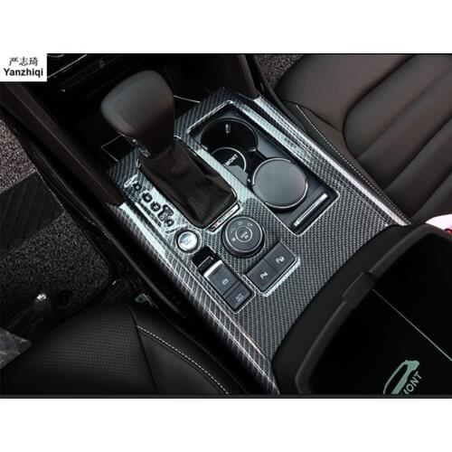 ABS Water cup frame gear box decorative patch patch sequins Accessory Car Styling for 2017 2018 Volkswagen VW Atlas