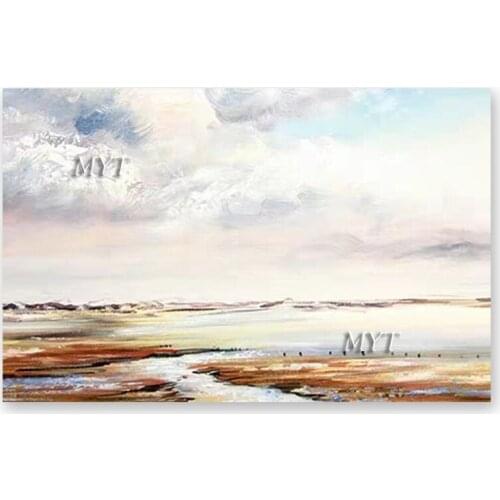 Abstract Acrylic Painting Natural Landscape Canvas Wall Picture Art Handmade Outdoor Scenery Oil Painting Wall Decoration Piece