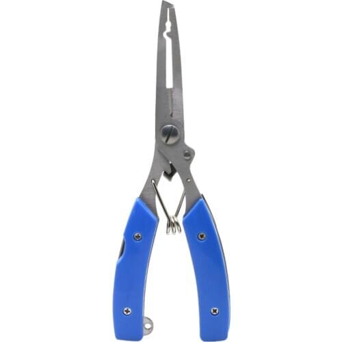 ANGRYFISH Fishing Line L3 Fishing Tools Multifunction Tool Pliers Cut Line Lure Bait /Scissors Fishing Plier Blue/Yellow Color