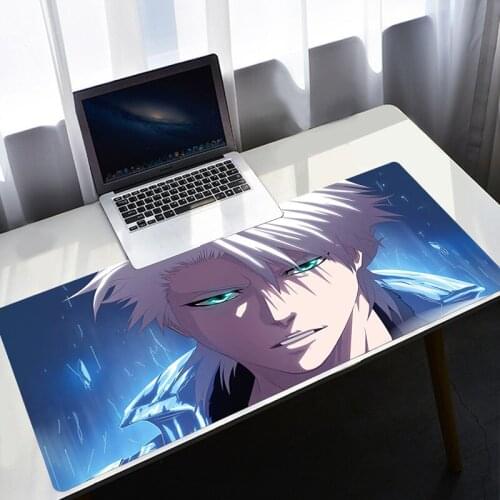 Anime Mousepad Xxl Mouse Pad Gamer Rug Keyboard Gaming Accessories Desk Protector Mausepad Bleach Hitsugaya Deskmat Deskpad big