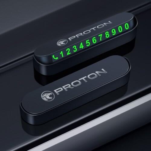 Car Temporary Parking Card Phone Number Card Plate Telephone Number Car Park Stop For PROTON Saga X70 Persona X50 Iriz Exora