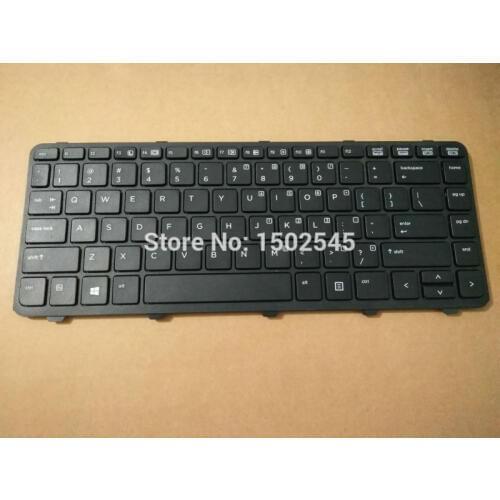 Free Shipping Genuine New Original Laptop Keyboard For HP ProBook 430 G1 435 G1 US Keyboard With Frame