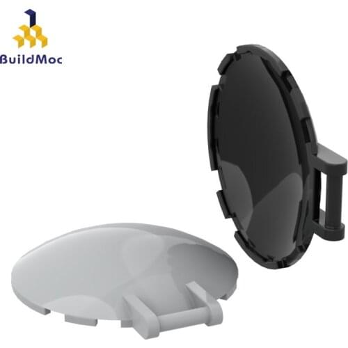 BuildMOC Compatible Assembles Particles 18675 6 x 6 with round dome Building Blocks Parts DIY LOGO E