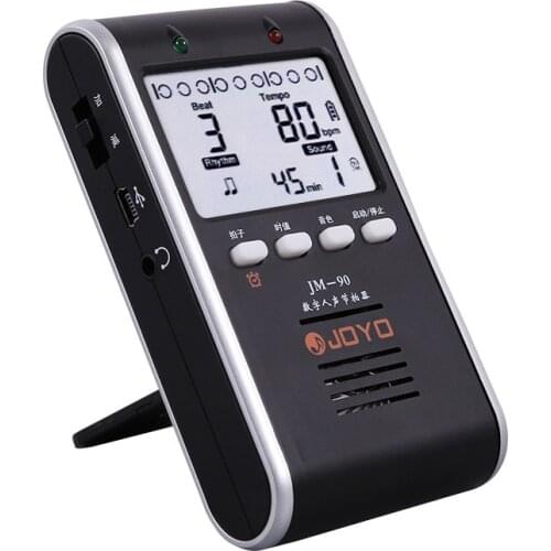 Joyo JM-90 Digital Metronome with Voice Universal Guitars Rhythm Device Drum Piano Metronome Rechargeable