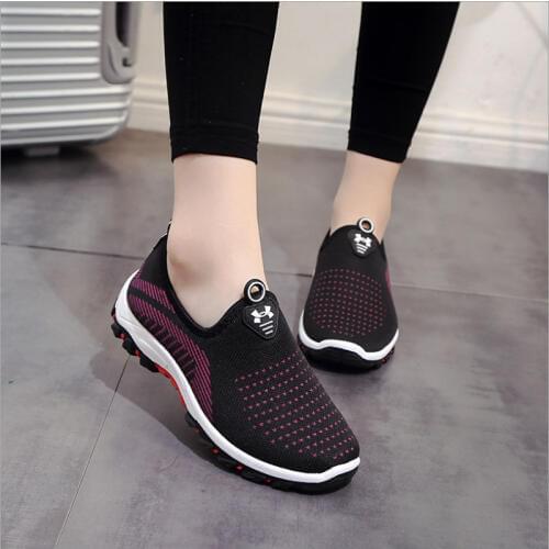 Fashion Women Platform Sneakers Ladies Casual Mesh Air Loafers Comfort Women Trainers Luxury Sneakers Female Cotton Mom Shoes