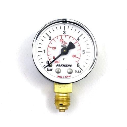 Pakkens Diameter 50mm Dry Type Pressure Gauge, Manometer, Pressure Gauge 1/4 ''Manometer Double Scale For Air Compressor