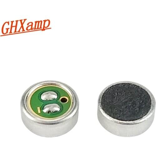 GHXAMP 4mm Unidirectional Microphines Back Electret Condenser Microphone For Meeting Live Audio Parts Diy 2PCS