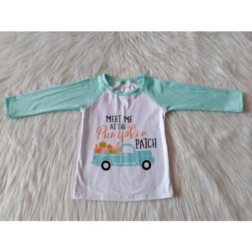 Boys and girls Boutique Clothing Long Sleeve Tops Halloween Day Outfits Toddler Milk Silk 2 Colors RTS wholesale