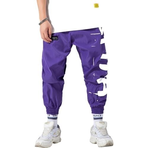 2019 Men Streetwear Pants Letter Printed Hip Hop Harem Pants Mens Jogger Trousers Summer Casual Male Harem Pants LBZ76