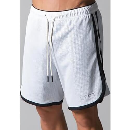 Mens Sports Shorts Quick-Dry Pockets Loose Elastic Basketball Running Shorts Fitness Gym Clothing Workout Pants