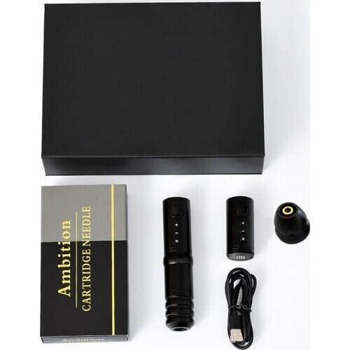 New Tattoo Wireless Battery Pen Kits RCA Part Needle Cartridges Rotary Machine Gun Digital Display Permanent Makeup Pen