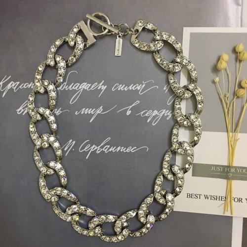 European and American crystal chain style new fashion necklace