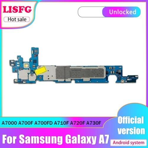 Original For Samsung Galaxy A7 A7000 A700F A700FD A710F/FD A720F/FD A730F Motherboard With Android System Logic Board mainboard