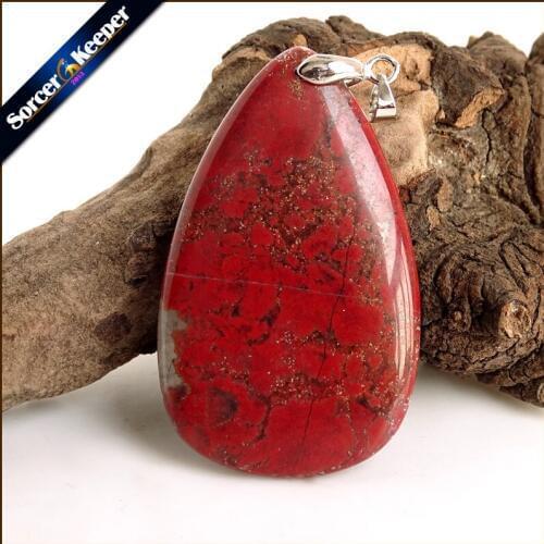 Collares New Pendant Necklace Natural Crystal Stone Bloodstone Beads Agates Necklace & Pendants Fashion Bijoux Women YS514