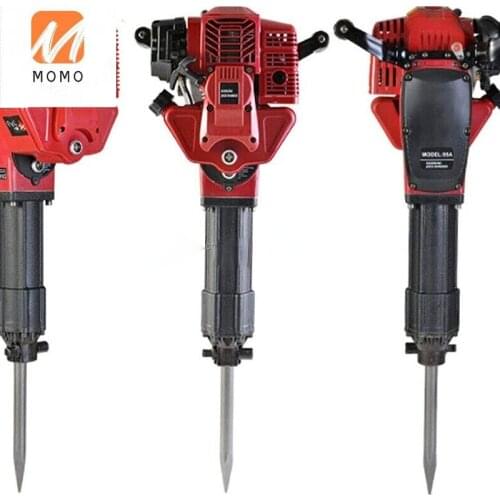 Gas Powered Demolition Jack Hammer Concrete Breaker, 2.4HP 52CC 2 Stroke Gasoline Heavy Duty Concrete Crusher Punch Drill Kits