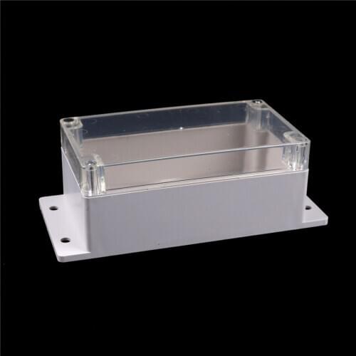 158x90x65mm Transparent Waterproof Black DIY Housing Instrument Case Plastic Electronic Project Box Electric Supplies
