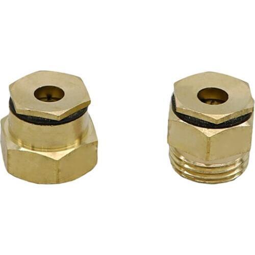 1/2" Adjustable Misting Sprinklers Copper Atomization Greenhouse Garden Sprinkler Watering Dust Removal Spray Nozzle 20 Pcs