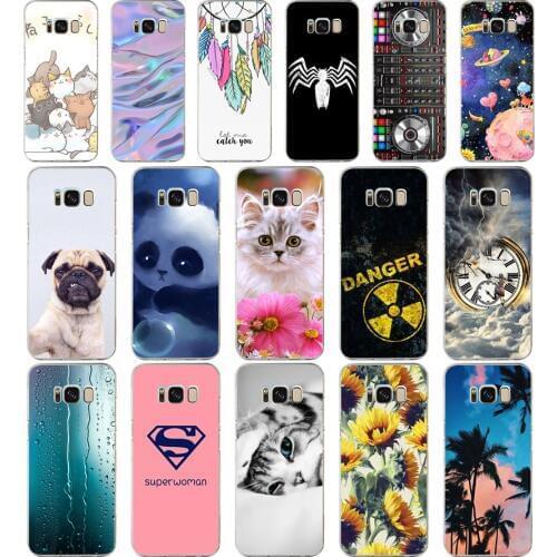 W Silicon phone Case For Samsung Galaxy S8 Cases Cover For Samsung S8 plus Phone shell new design full 360 protective